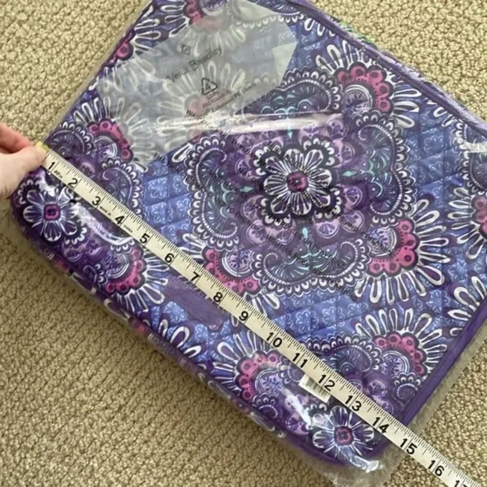NEW Vera Bradley Floral Laptop Sleeve in Lilac Tapestry RARE SEALED